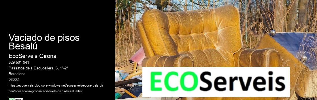 Vaciado de pisos Besalú