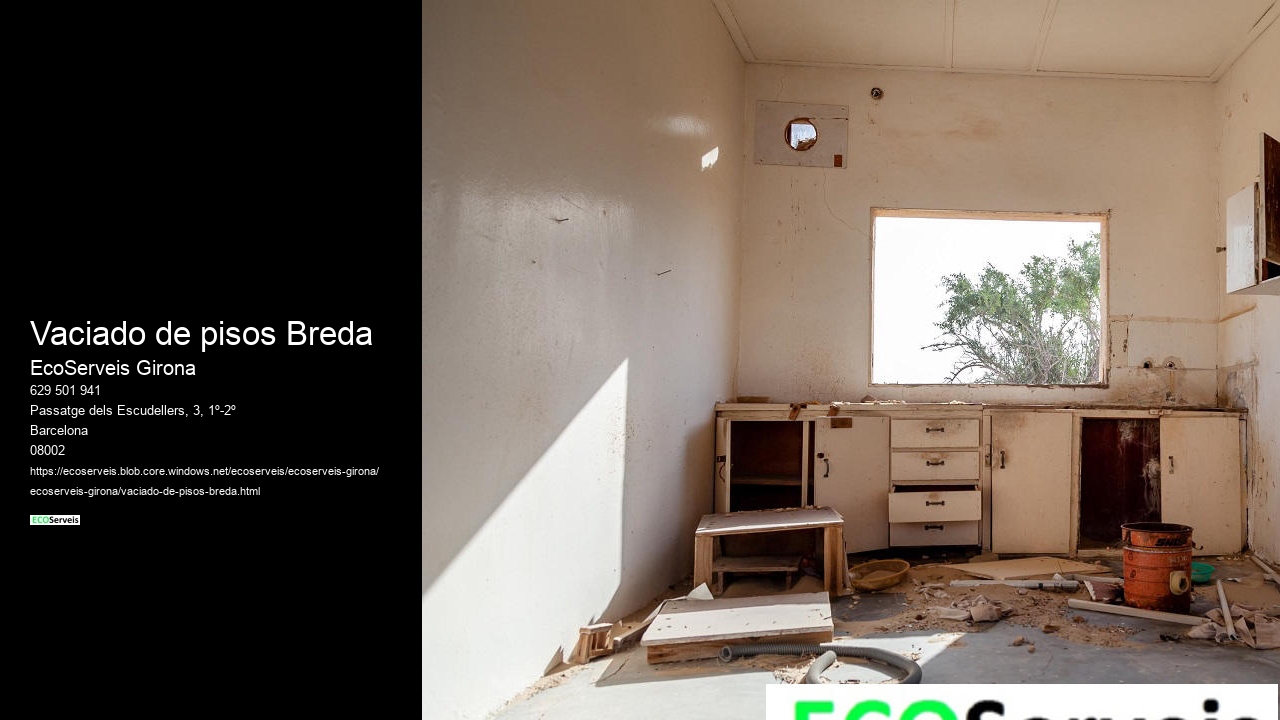 Vaciado de pisos Breda