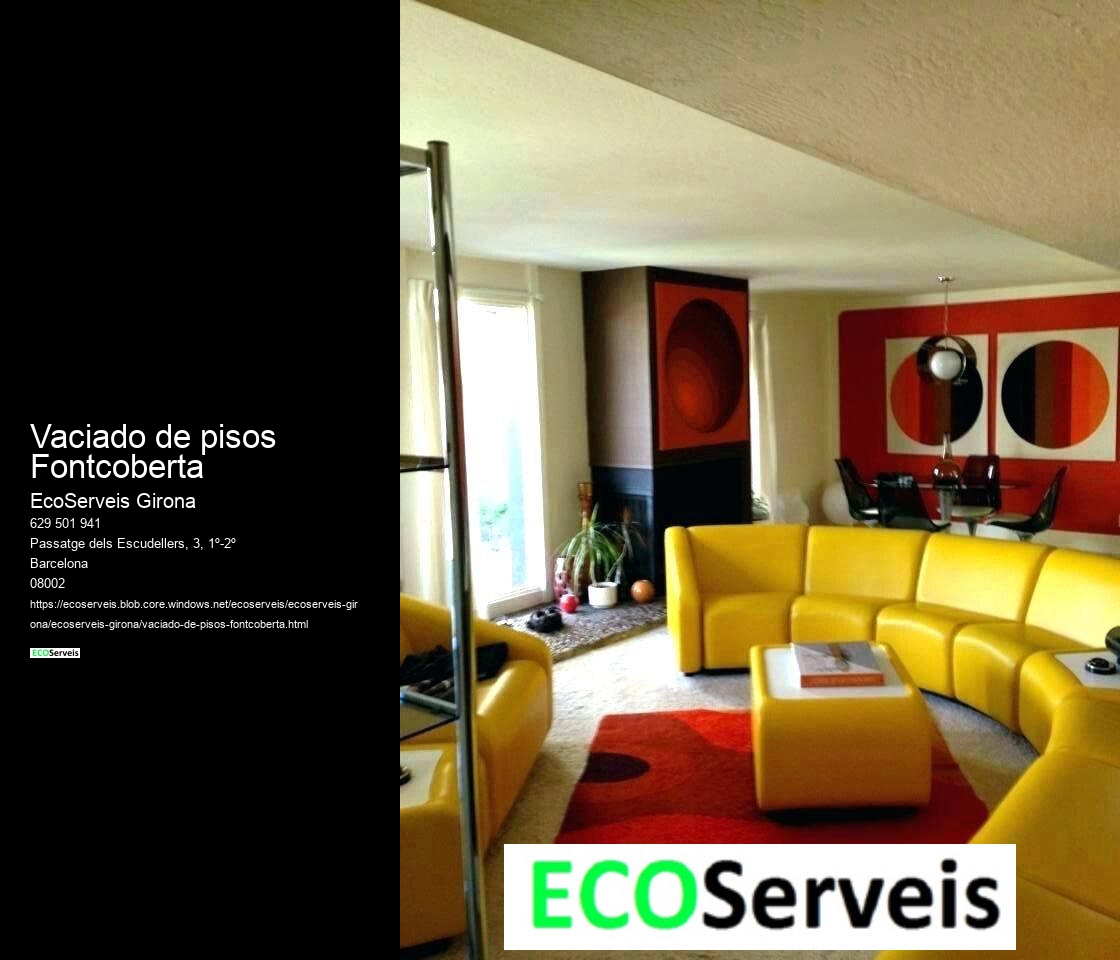 Vaciado de pisos Fontcoberta