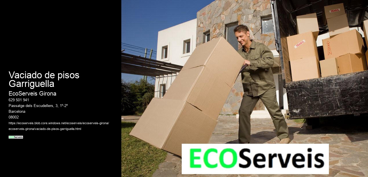 Vaciado de pisos Garriguella