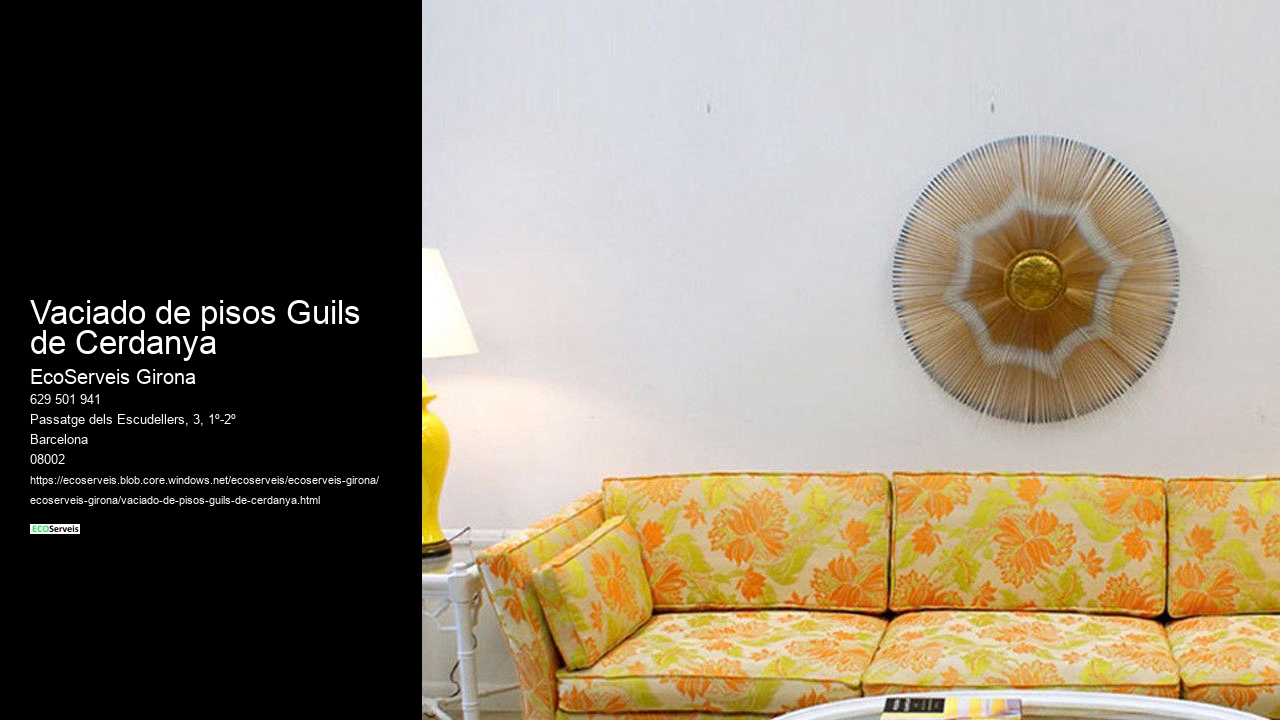 Vaciado de pisos Guils de Cerdanya