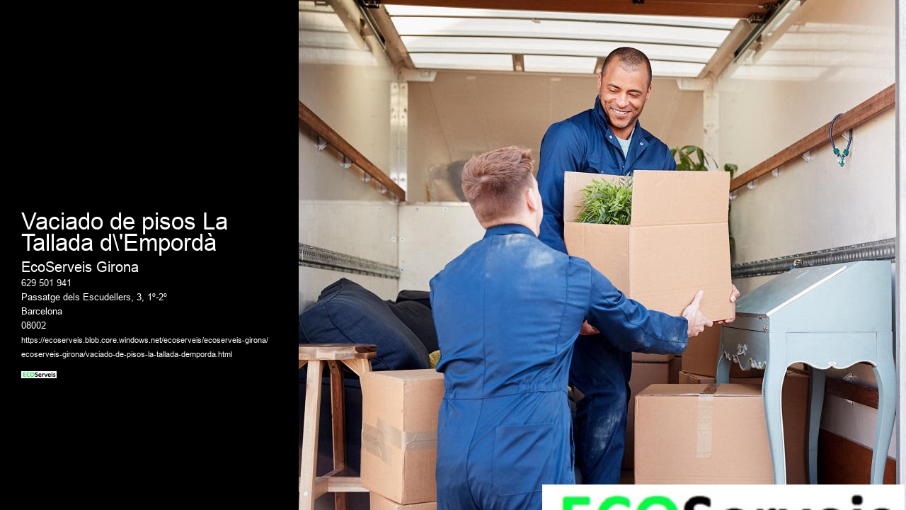Vaciado de pisos La Tallada d'Empordà
