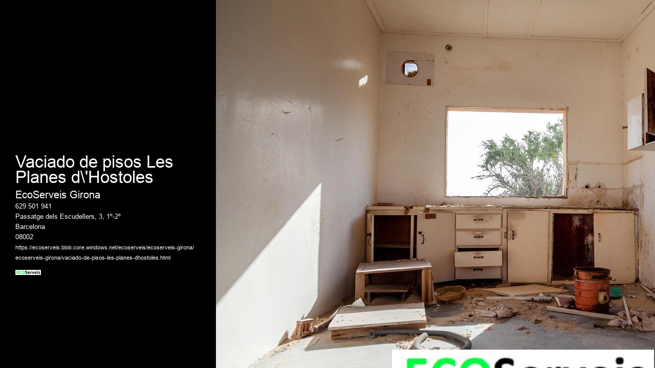 Vaciado de pisos Les Planes d'Hostoles