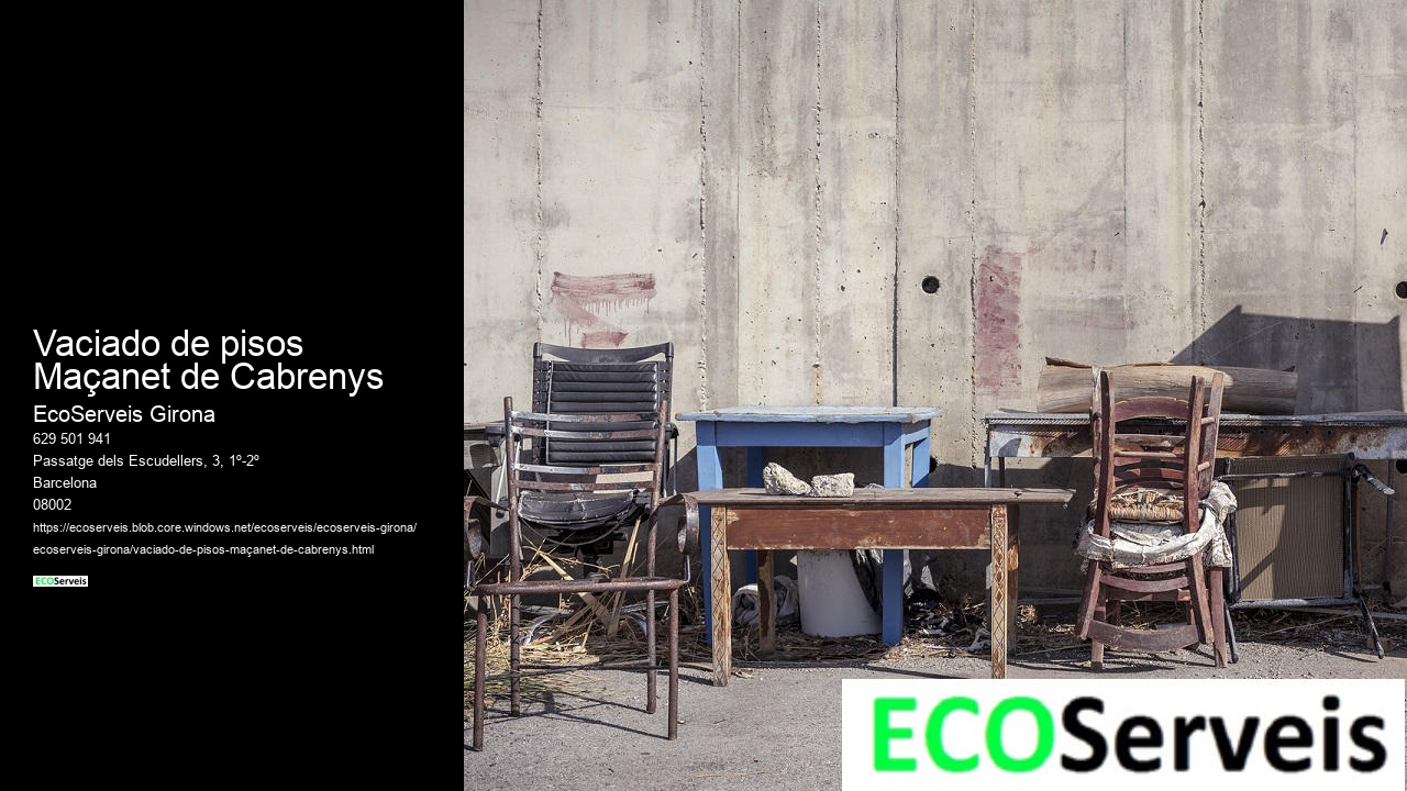 Vaciado de pisos Maçanet de Cabrenys