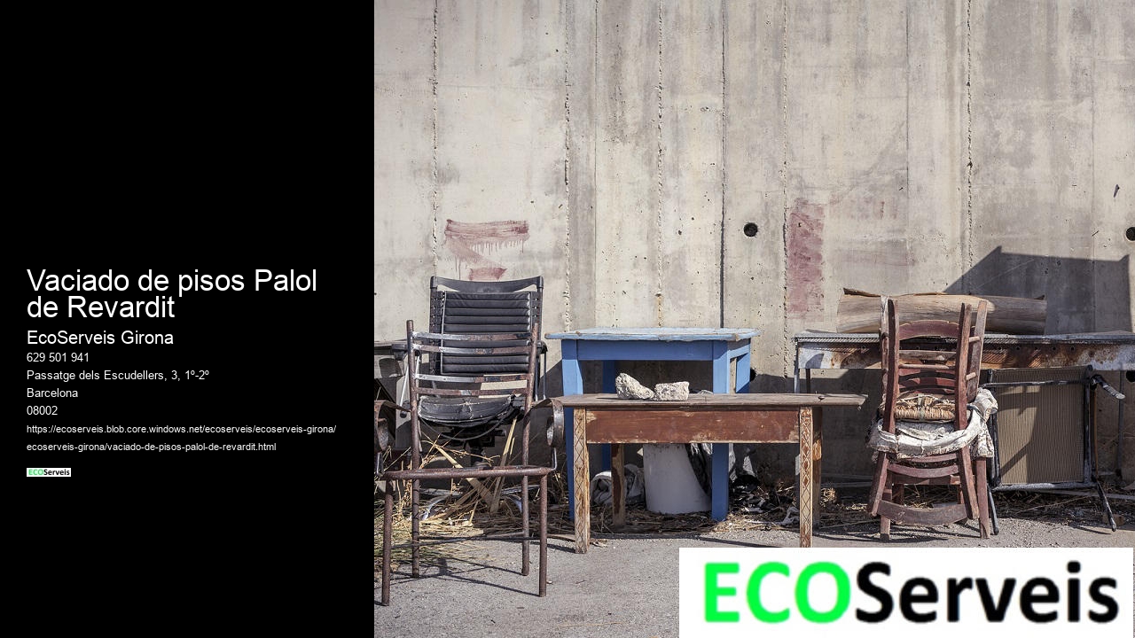 Vaciado de pisos Palol de Revardit