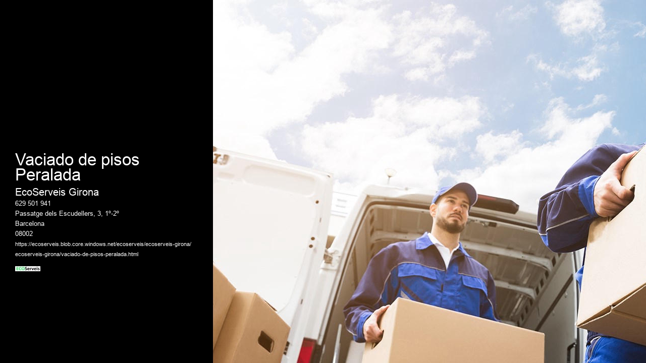 Vaciado de pisos Peralada