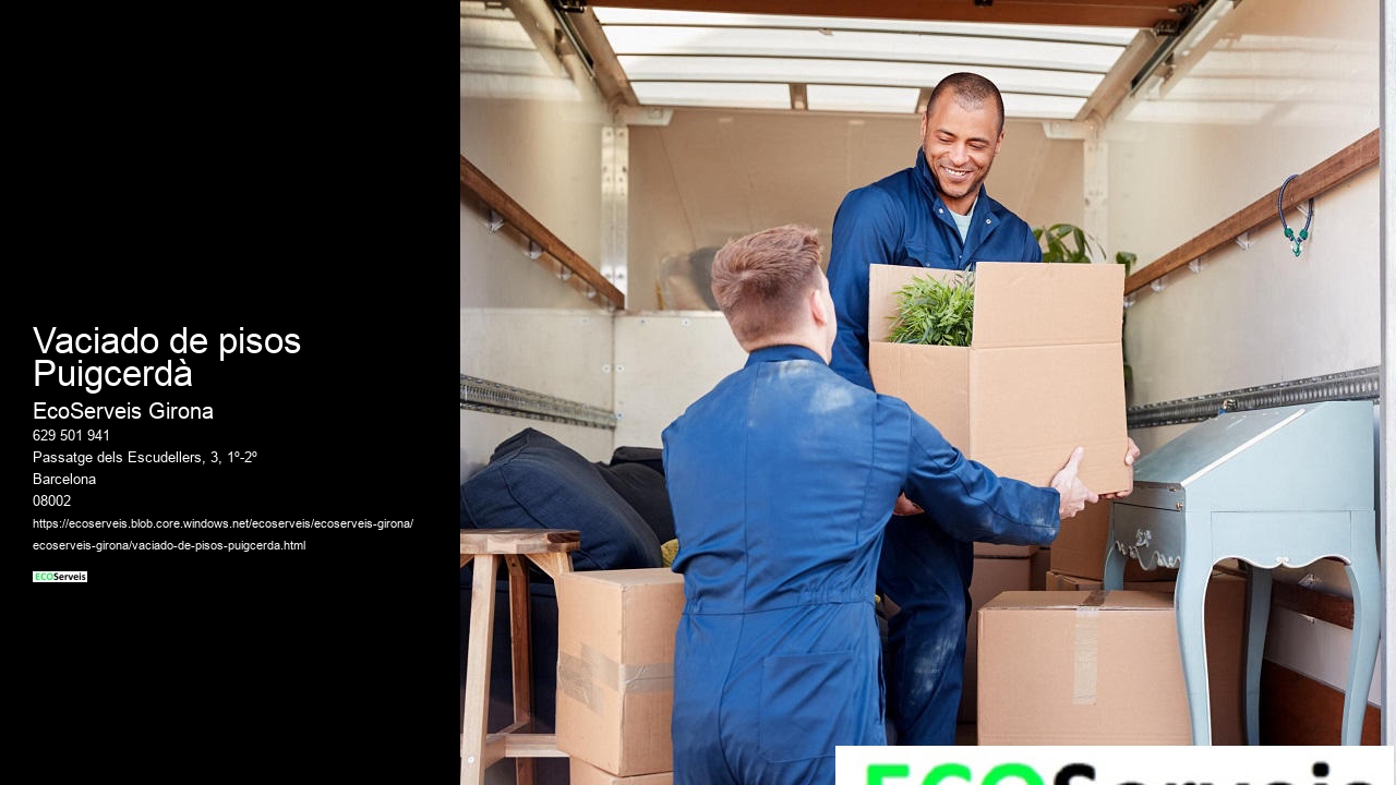 Vaciado de pisos Puigcerdà
