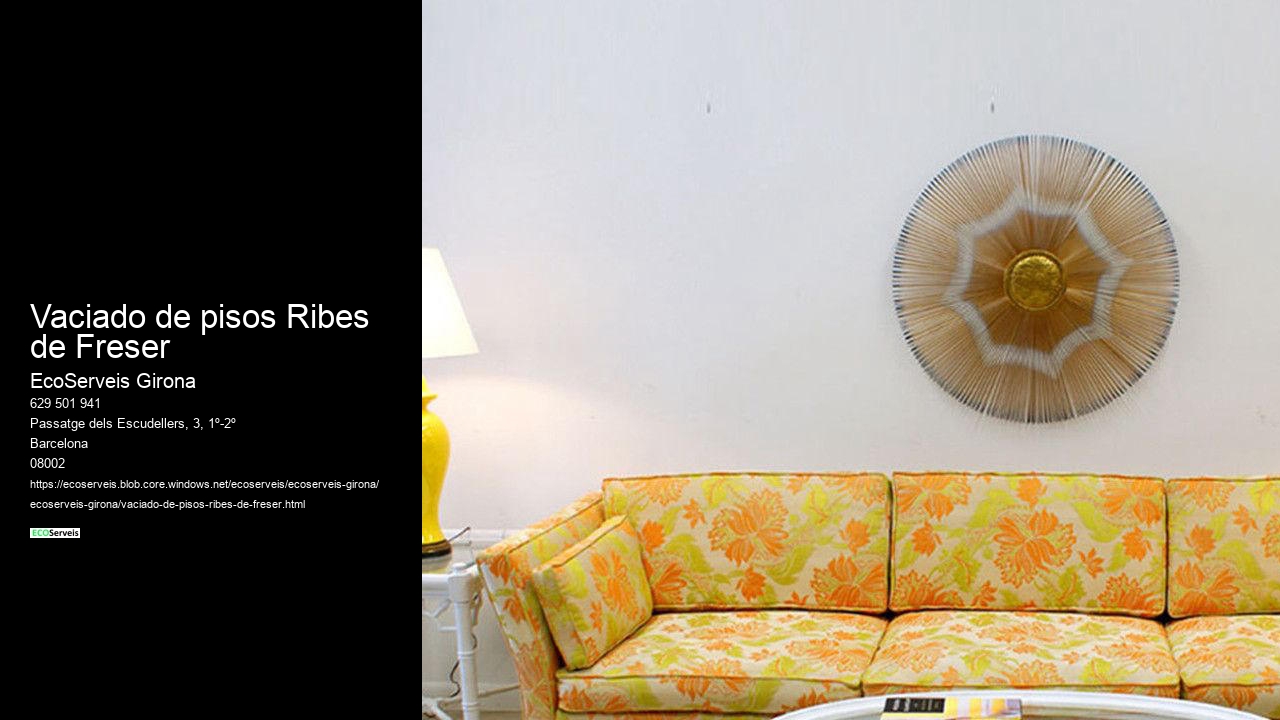 Vaciado de pisos Ribes de Freser