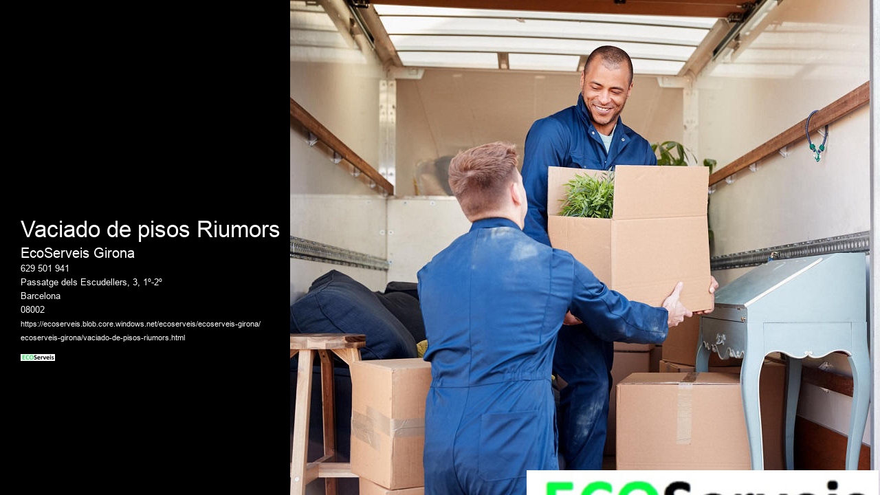Vaciado de pisos Riumors