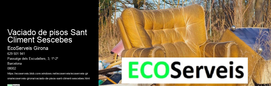 Vaciado de pisos Sant Climent Sescebes