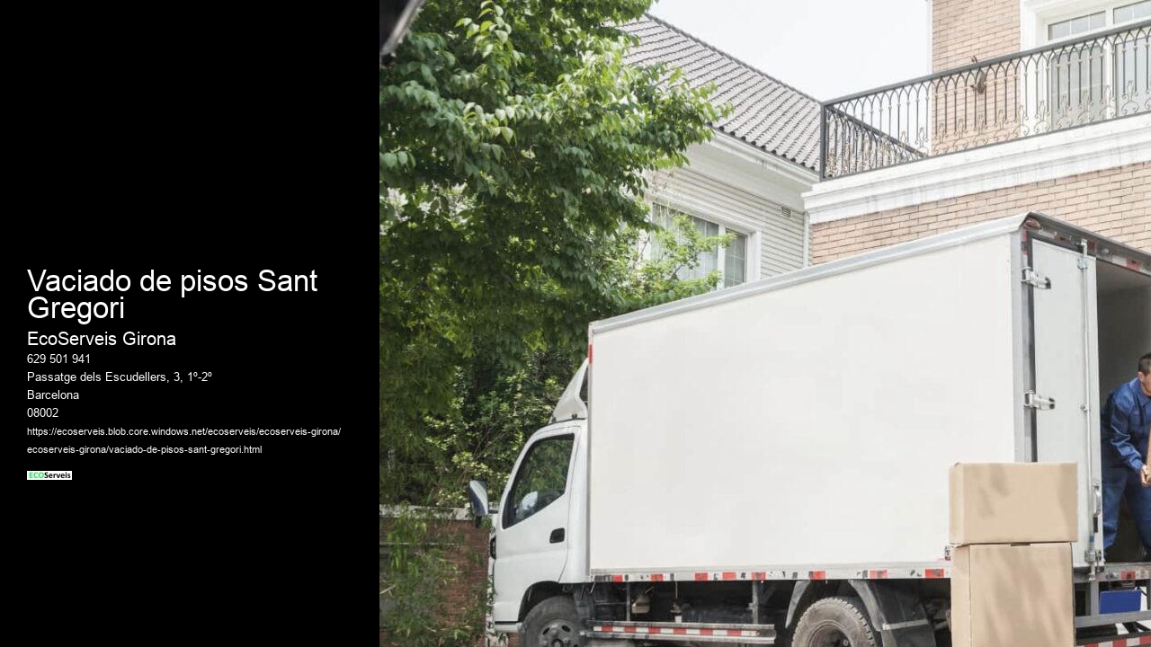 Vaciado de pisos Sant Gregori