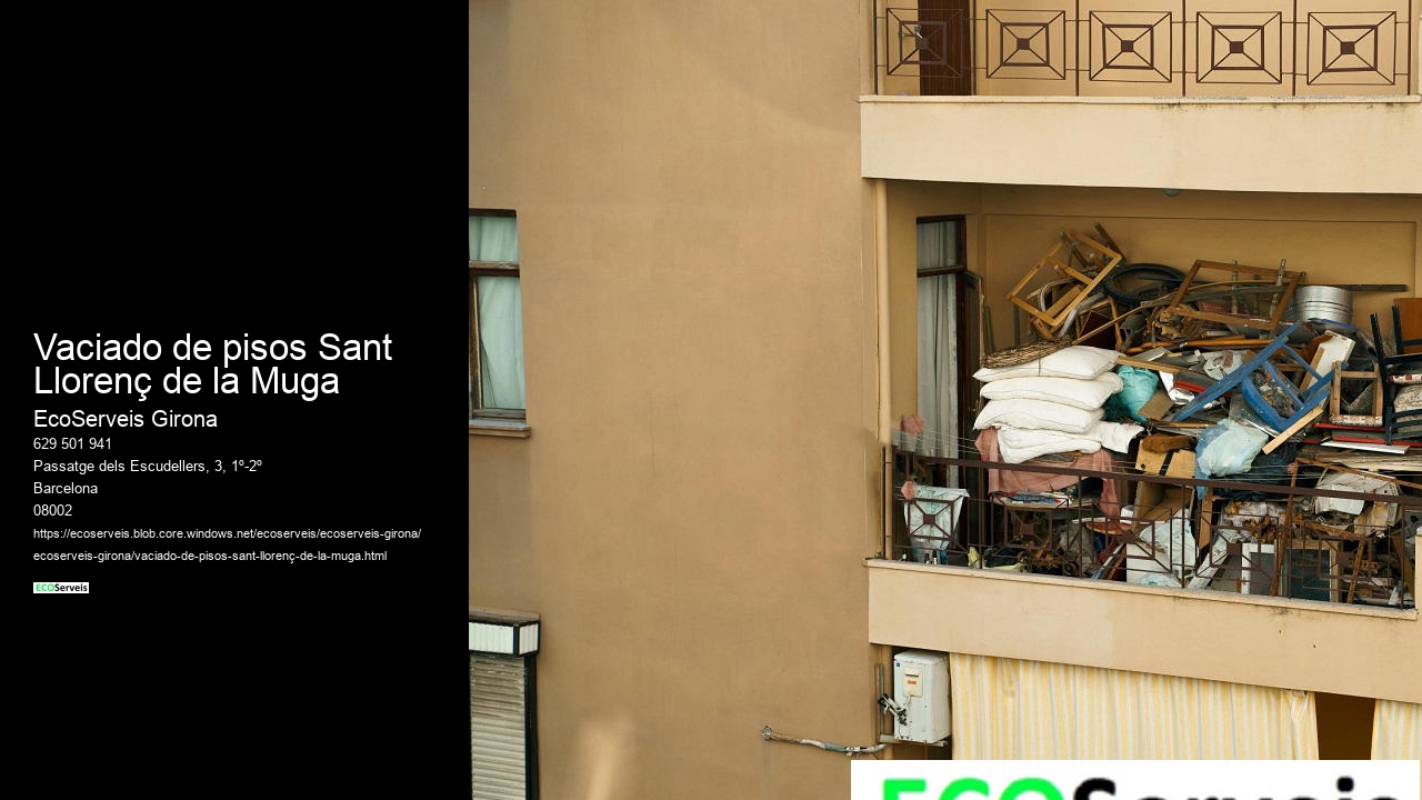 Vaciado de pisos Sant Llorenç de la Muga