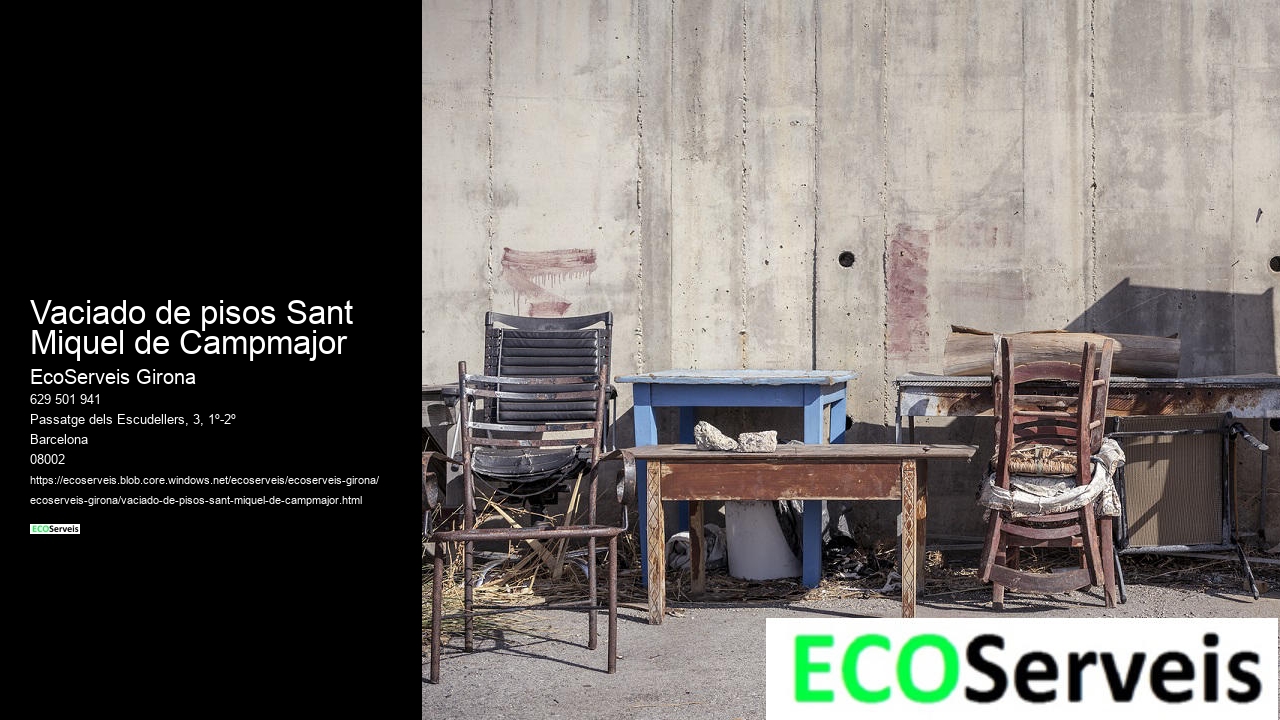 Vaciado de pisos Sant Miquel de Campmajor