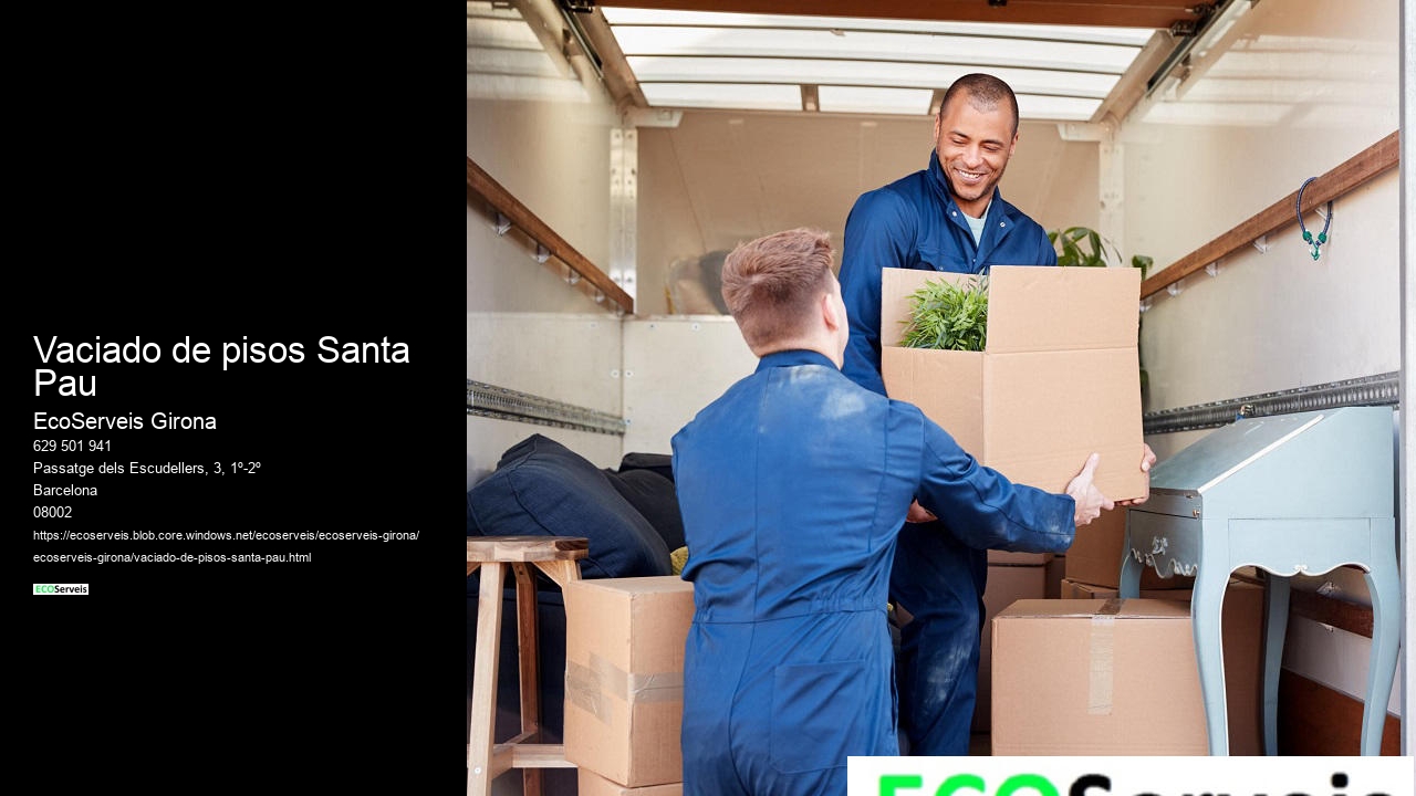 Vaciado de pisos Santa Pau