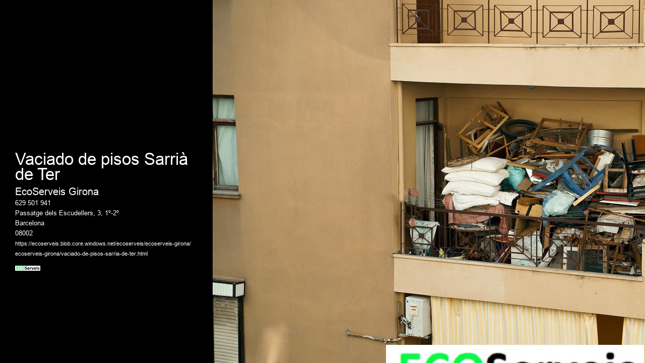 Vaciado de pisos Sarrià de Ter