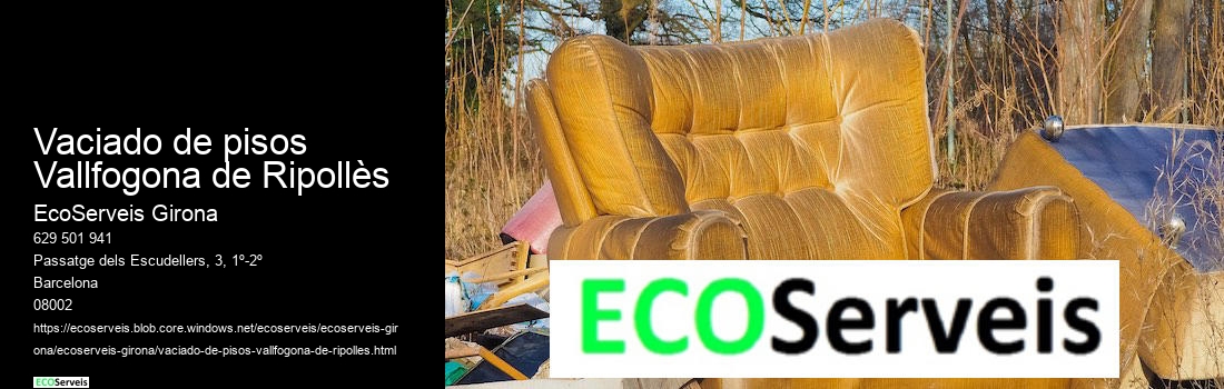 Vaciado de pisos Vallfogona de Ripollès